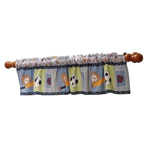 Bedtime Originals Super Sports Window Valance - Blue