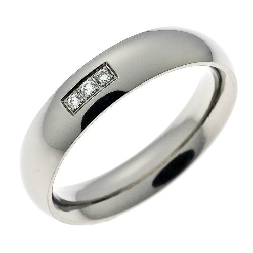 Schumann Design Ehering / Trauring / Partnerring core.titan Titanring poliert mit 3 Diaman Preisvergleich
