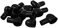 uxcell&reg; 10 x Black Soft Plastic Smoking Pipe Shaped Battery Terminal Caps Boots