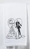 Bride and Groom Embroidered Hand Towels