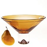 Badash Crystal Monaco Bowl 12 Amber