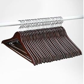 Dark Wood Hangers - 30-pk.