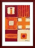 Boogie Woogie II Collections Framed Art Poster Print by Anna Flores, 22x30