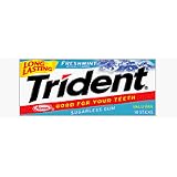 Trident Sugarless Gum, CRYSTAL FROST 18X5 Sticks... by