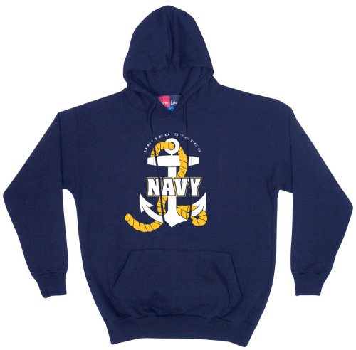 NAVY - Navy Hoodie Pullover Sweatshirt