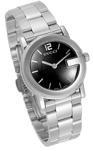 GUCCI Women's YA101505 Silver-Tone G-Round Bracelet Watch
