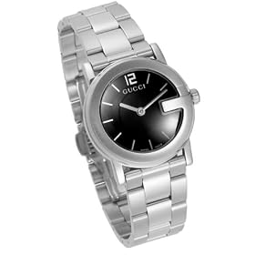Gucci WoMens Silver-Tone G-Round Bracelet Watch #YA101505 by Gucci