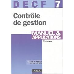 DECF, num�ro 7 : Contr�le de gestion
