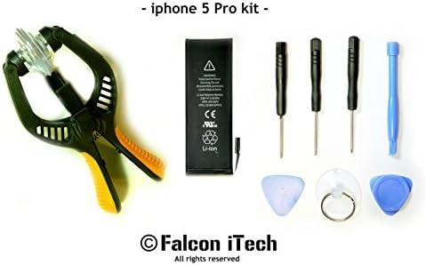 Falcon iTech OEM Original Apple iPhone 5 Battery with Pro Replacement Kit