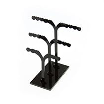 BestDealUSA Earring Ear Stud Jewelry Display Storage Stand Holder Rack Tree Hanger Black
