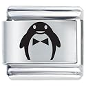 Bow Tie Penguin Animal Charm Italian