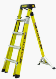 Wing 12580 Little Giant Ultra Step 5-to-8-Foot 300-Pound Duty Rating Adjustable Fiberglass Stepladder
