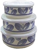 Pfaltzgraff Villa Flora 6-Piece Enamel on Steel Bowl Set, Small