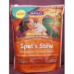 Detail image Halo Spot's Stew Wholesome Chicken Indoor Formula Dry Cat Food (6-lb bag)