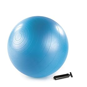Stott Pilates Stability Ball Plus With Pump (Blue, 55cm)