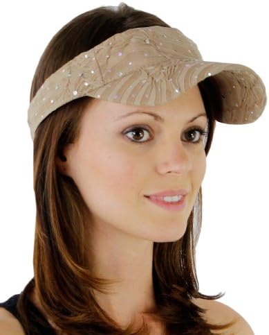 Women's Glitter Sequin Visor Hat