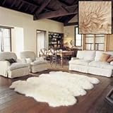 6x7.5 Long Wool Sheepskin Rug - Eclipse (Eclipse) (2