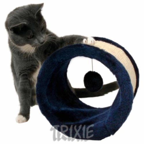Trixie 4324 Spielrolle, Sisal/Pl&uuml;sch &oslash; 23 cm/20 cm, blau Preisvergleich