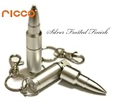 Produkt-Bild: 16GB Aluminum Gewehrkugel High Speed USB 2.0 High Speed Flash Drive Speicher Stick, unterst&uuml;tzt Windows und Mac OS, wasserfestes und sto&szlig;festes Aluminiumgeh&auml;use mit Schl&uuml;sselring und G&uuml;rtelschlaufe. Tolles Geschenk (16GB, Mattes Silber)