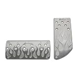 Bully PM-231P Aluminum Alloy Truck Pedal with Flames by Bully
