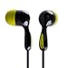 JBuds Hi-Fi Noise-Reducing Earbuds Style Headphones (Black / Yellow)