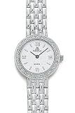 Euro Geneve 14k White Gold Women's Diamond Watch