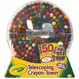 kids and infants educational toys item: Crayola 150-Count Telescoping Crayon Tower
