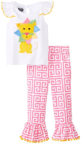 Mud Pie Baby-Girls Newborn Lion Pant Set