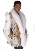 Review   / Lynx Jacket - Lynx Fur Jacket with Fox Trim