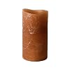 Enjoy Lighting 372652 Brown Distressed Moroccan Spice Scented Wax LED Pillar Candle, 3.2-Inch by 6-Inch