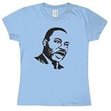 Martin Luther King Jr. Ladies T-Shirt - Blue