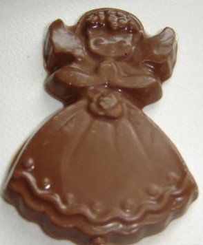 Chocolate Angel Lollipop Holiday Party Favor