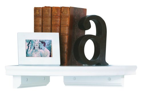 Wall Shelf – Venezia Deluxe Corner Kit in White – 12″ x 12″ – 193125