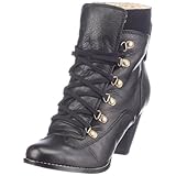 Buffalo London 410-551 SAUVAGE LEA CANVAS 112148, Damen Fashion Halbstiefel & Stiefeletten, Schwarz (BLACK 01), EU 39