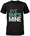 Aye She's Mine, Aye He's Mine Cute Matching Couple Shirts - Valentine's Day gift