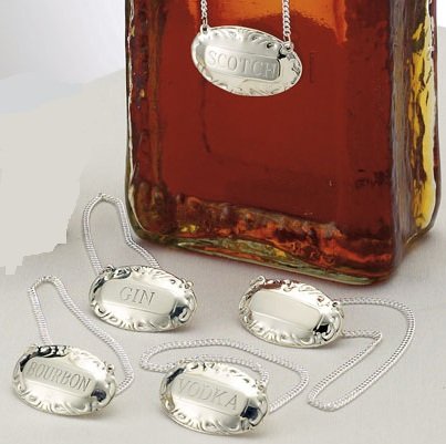 Sterling Decanter Label - Scotch