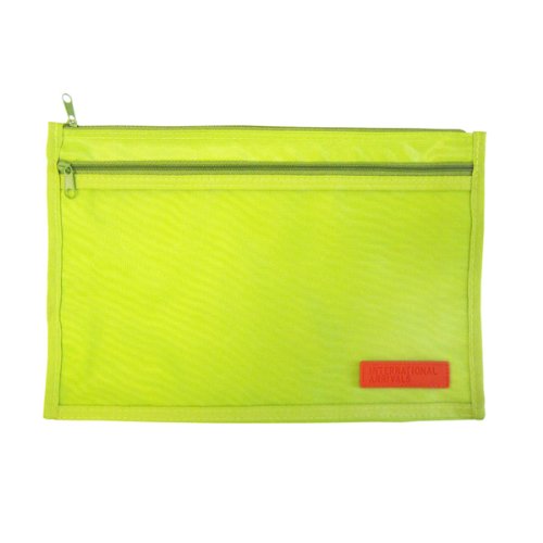 International Arrivals Green Nylon Barcelona Zippered Pencil Pouch 10 x 6 5 Inches 113-28aB003Q6ZQ5O