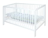 Pinolino 111427 - Kinderbett Hanna Kiefer vollmassiv, wei� lackiert