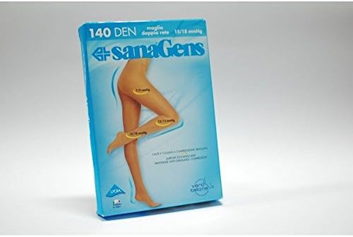 SANAGENS Classic 140DEN Pantyhose Color Black Size 4