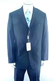 Versace - NEW MEN'S VERSACE COLLECTION HAND PICKING, 3-BUTTON, 2-BACK VENTS, NO PLEADS, PLAIN DARK BLUE SUIT Sz USA 46R IT 56R