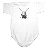 Baby Bodysuit White  Togolese Soldier Dog Tag  Togo Country 12 - 18 Months