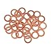 X AUTOHAUX 30pcs Copper Washer Flat Sealing Gasket Ring Spacer for Car 12 x 17 x 1.5mm