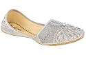 Unze Khussa (indian Pumps) - Cs9665-Silver-2.0