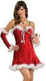 Sexy Santas Helper Girl Christmas Dress XMAS Costume