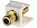 Icarus RCA Jack to F Female Keystone Inserts - White Insert