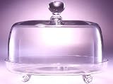 10.5 Diameter Glass Helga Covered Cake Plate