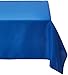 LinenTablecloth 70-Inch Square Polyester Tablecloth Royal Blue