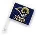 NFL Saint Louis Rams Car Flag with Wall Brackett