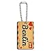 Air Mail Postcard Love for Berlin Wood Wooden Rectangle Key Chain