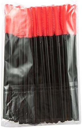 RYLA Professional Cosmetic Makeup Tools Environmental-friendly Knife-Shaped Silicone Eyelash Volume(Red 50 Pieces/ Bag)